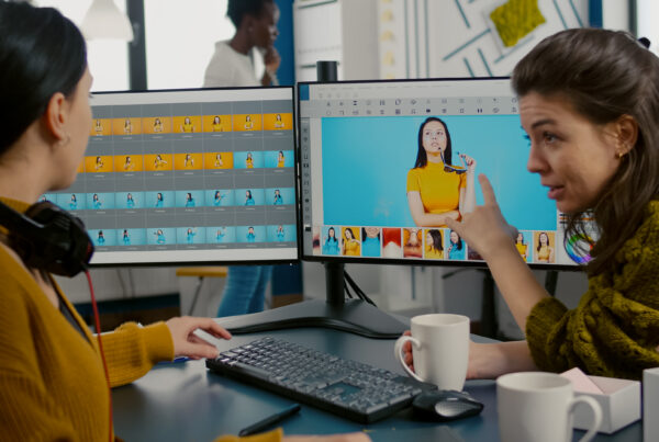 designers editing their explainer video