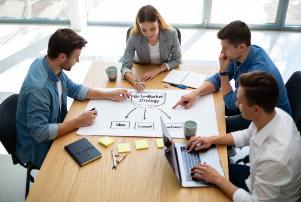 start-up business owners creating their GTM strategy