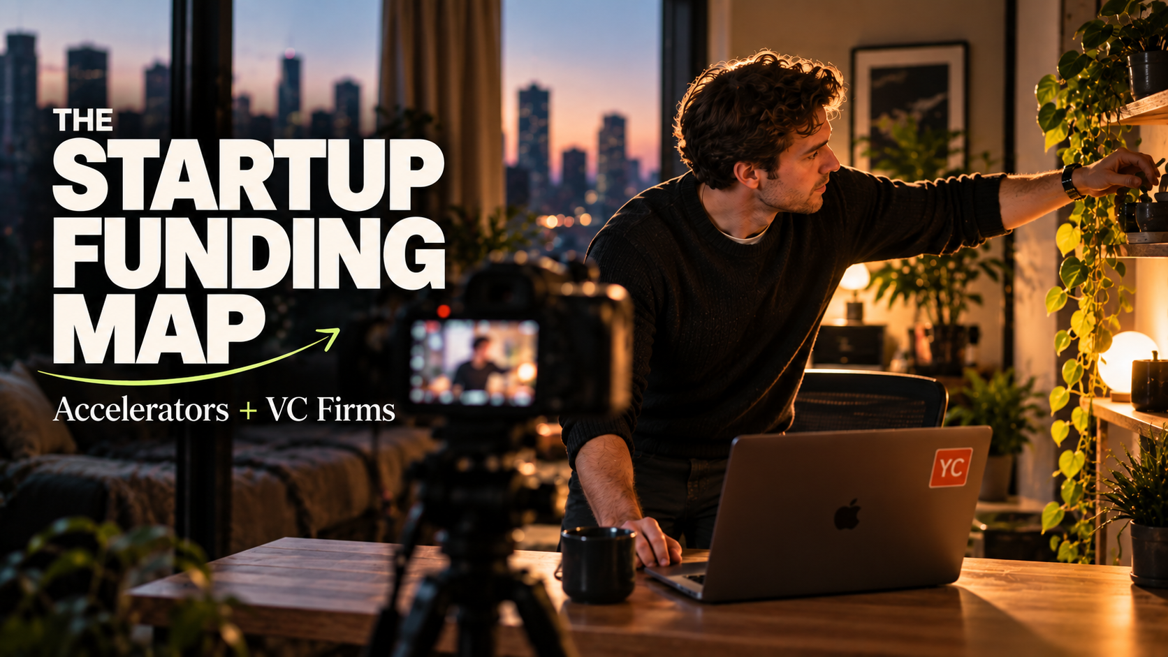 Founder Set-ups Accelerator Pitch Video For Recording